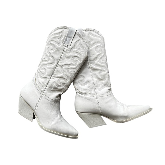 🚫SOLD🚫 Genuine Leather Cowboy Boots - Picture 1 of 9